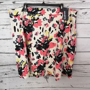 Lane Bryant Floral Skirt Plus Size 22